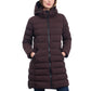 Women's Hooded Faux-Leather-Trim Puffer Coat, Created for Macy's