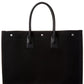 Saint Laurent Rive Gauche Canvas & Leather Tote