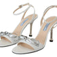 Prada  Leather Sandals Ankle Strap Heels Women's Shoes