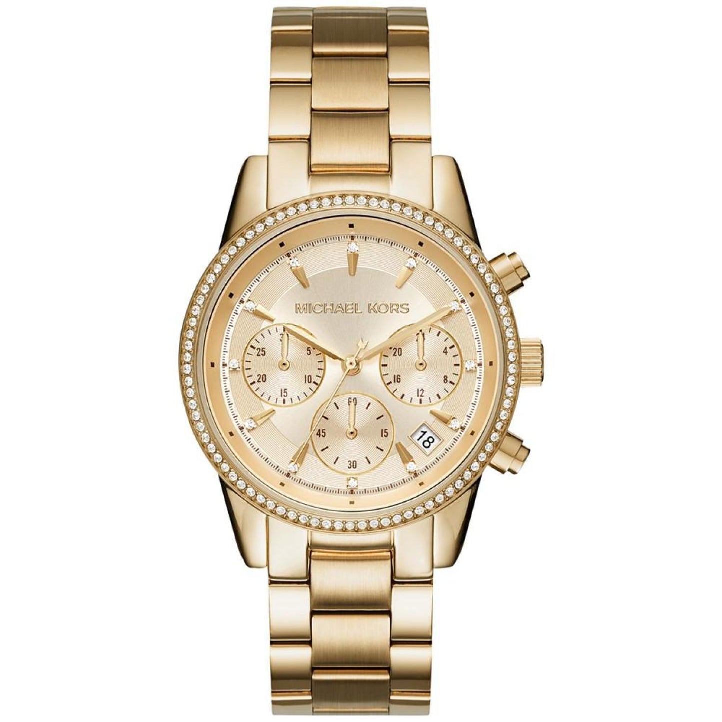 Women's Chronograph Ritz Stainless Steel Bracelet Watch 37mm MK6428/MK6357/MK6356