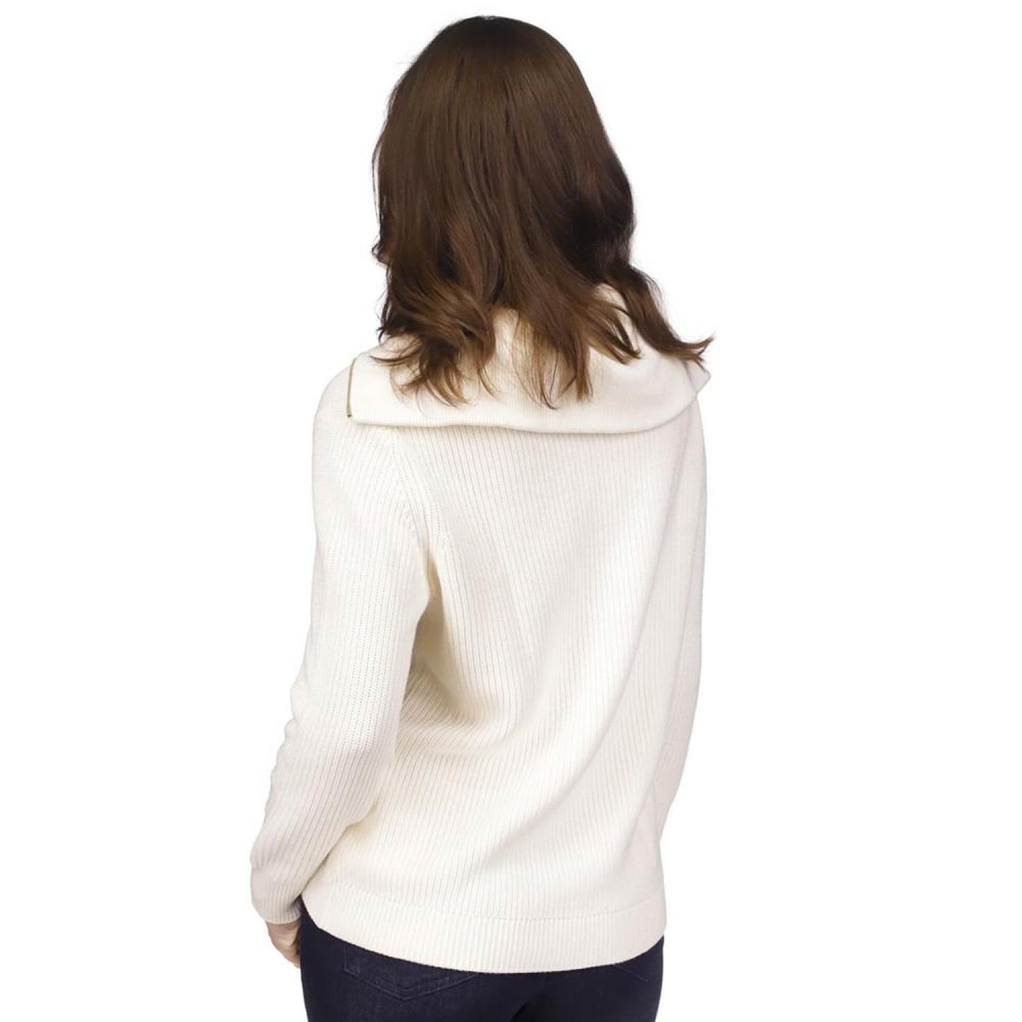 Women's Half-Zip Sweater, Regular & Petite