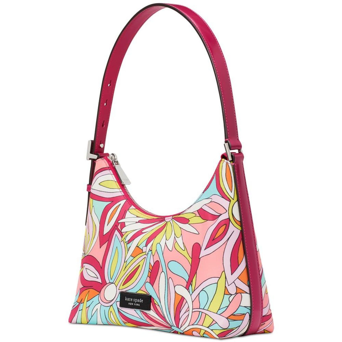 Sam Icon Anemone Floral Printed Fabric Small Shoulder Bag