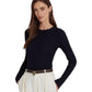 Rib-Knit Silk-Blend Sweater