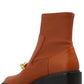Coach Chain Detailed Ankle Boots