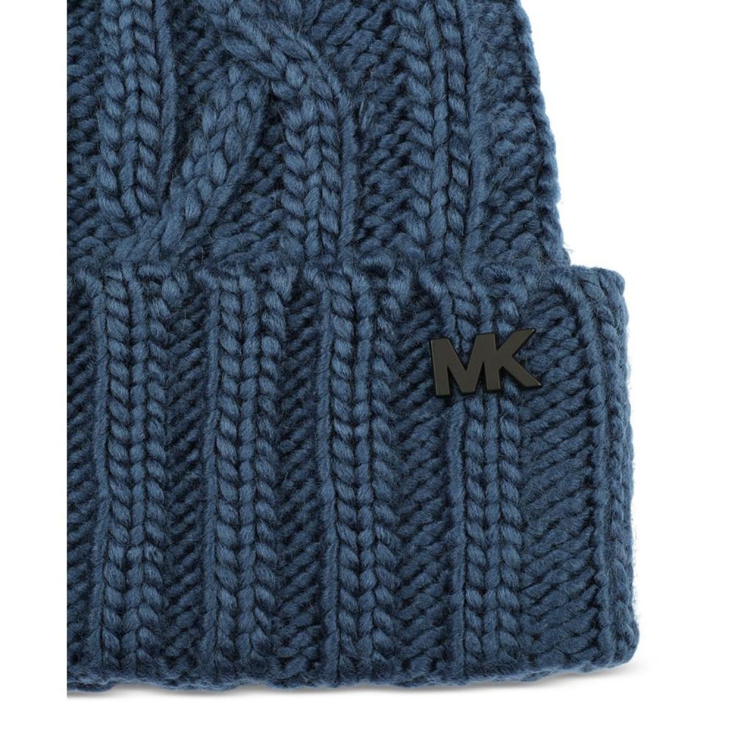 Men's Plaited Cable-Knit Cuffed Hat