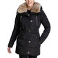 Women's Faux-Fur-Collar Hooded Down Puffer Coat, Created for Macy's