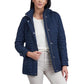 Women's Petite Quilted Hooded Anorak Coat