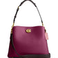 Color-Block Leather Willow Shoulder Bag