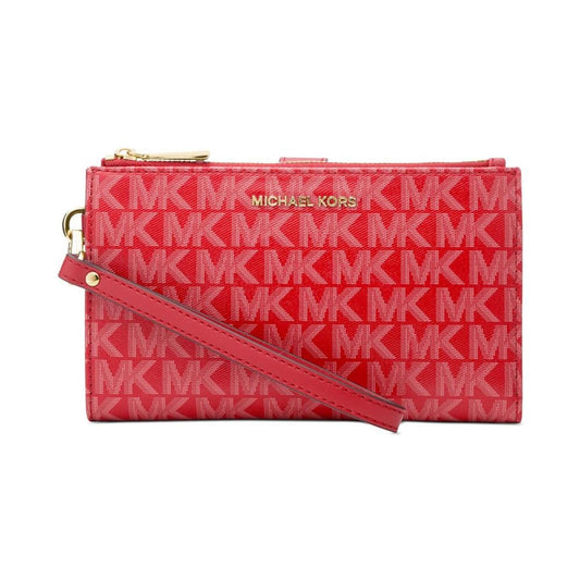 Logo Jet Set Double-Zip Wristlet