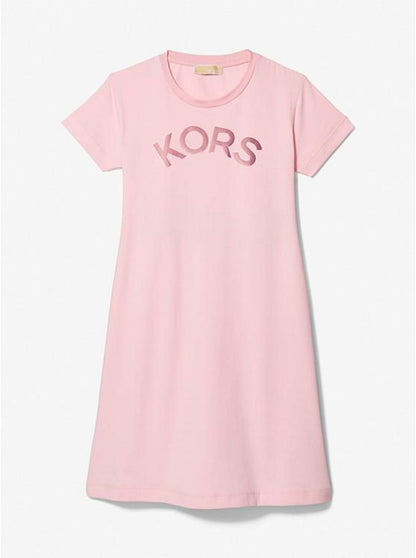 Stretch Cotton Logo T-Shirt Dress