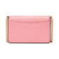 Morgan Saffiano Leather Flap Chain Wallet