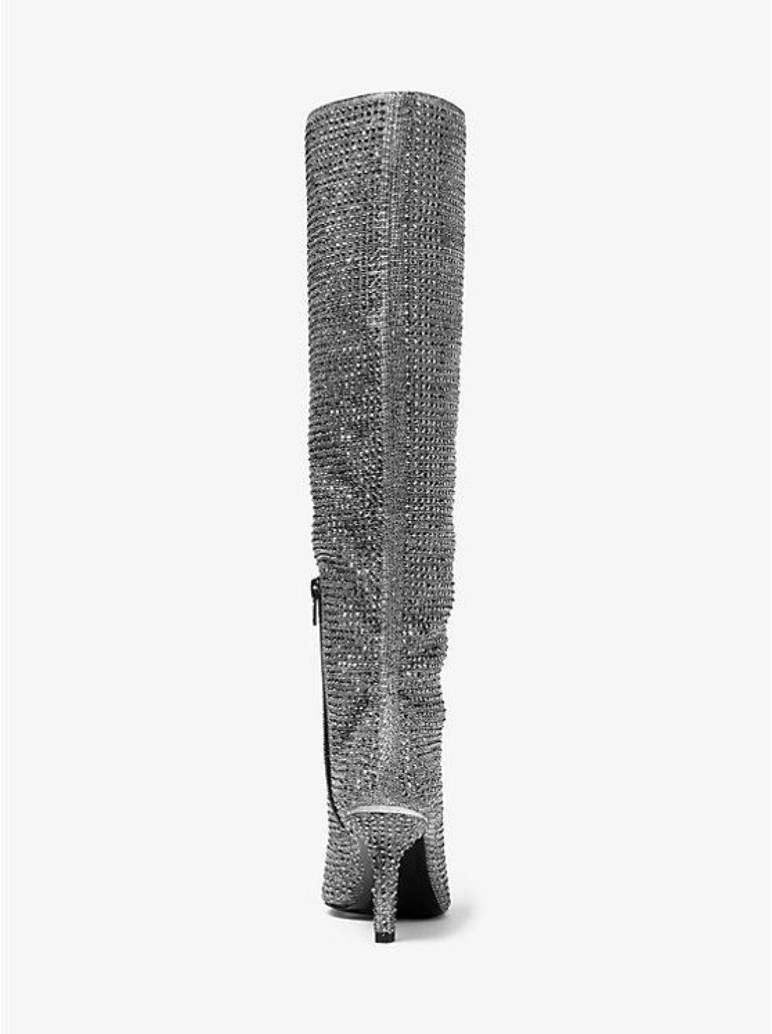 Katerina Crystal-Embellished Knee-High Boot