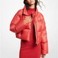 Cropped Logo Quilted Puffer Jacket