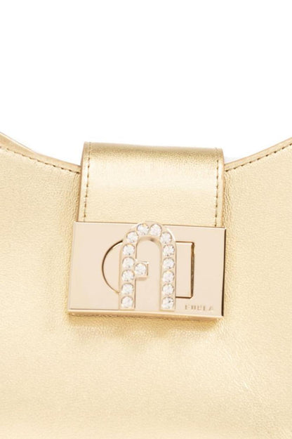Furla Embellished Logo Engraved Tote Bag