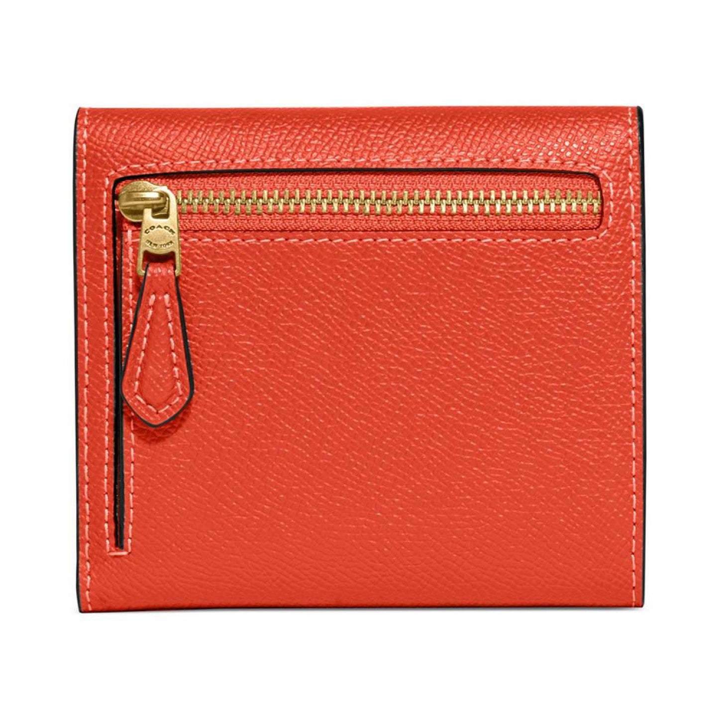 Wyn Tonal C Hardware Small Crossgrain Leather Wallet