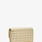 Tribeca Large Metallic Leather Convertible Crossbody Bag