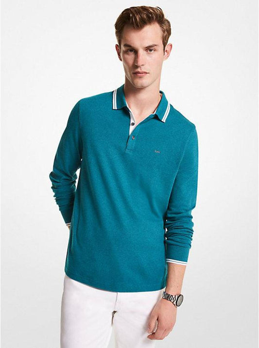 Greenwich Cotton Polo Long-Sleeve Shirt