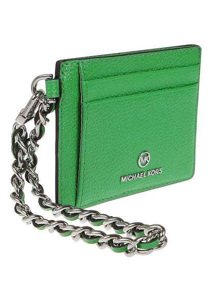 Michael Michael Kors Logo Plaque Chained Small Cardholder