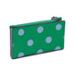 Morgan Sunshine Dot Printed Pvc Small Slim Bifold Wallet