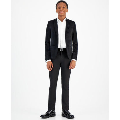 Big Boys Silver Slim Fit Stretch Suit Jacket