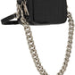 Black 'The Croc-Embossed Snapshot' Bag