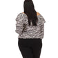 Plus Size Tiger Ruffle Top