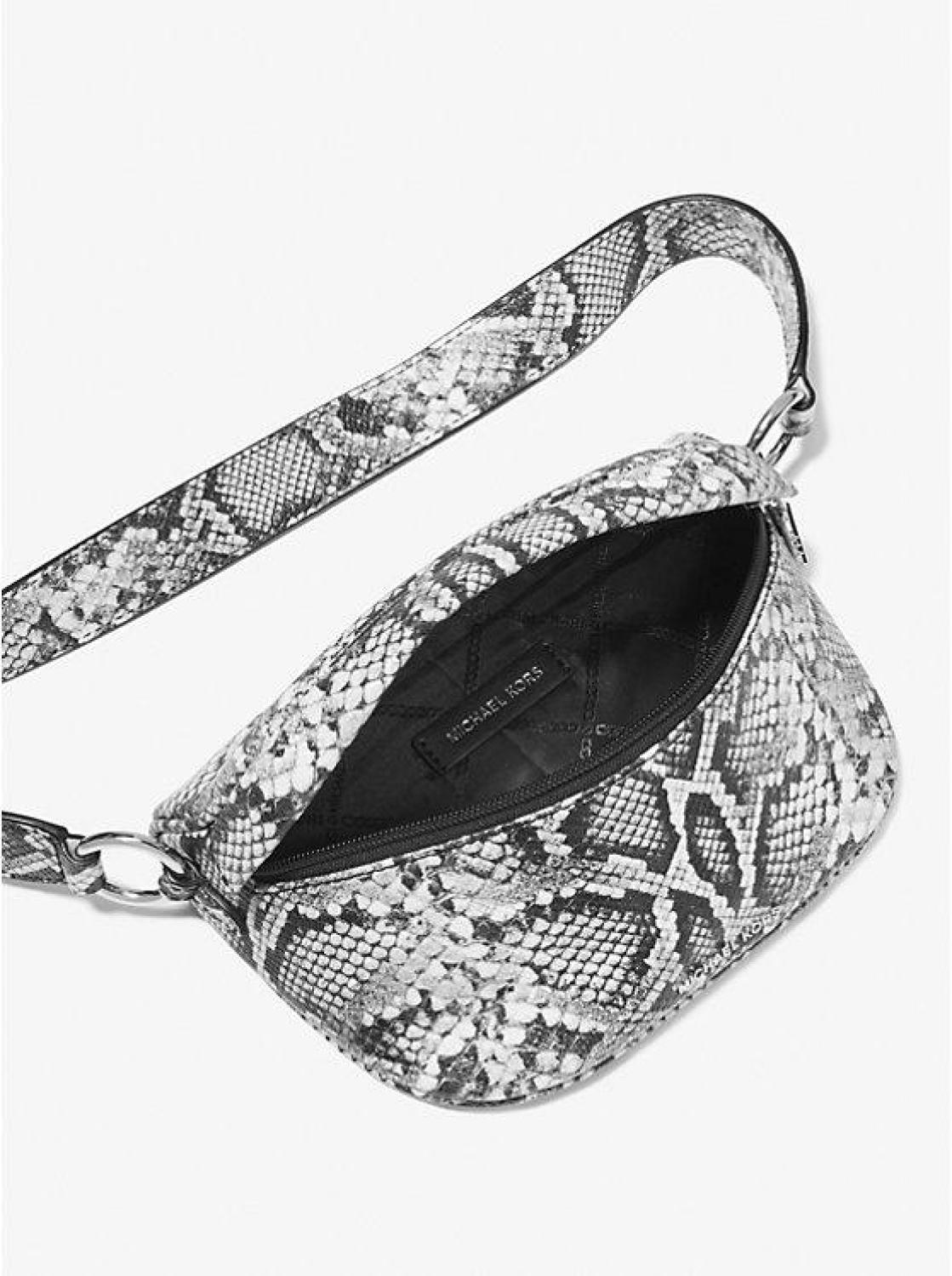 Slater Extra-Small Snake Embossed Leather Sling Pack