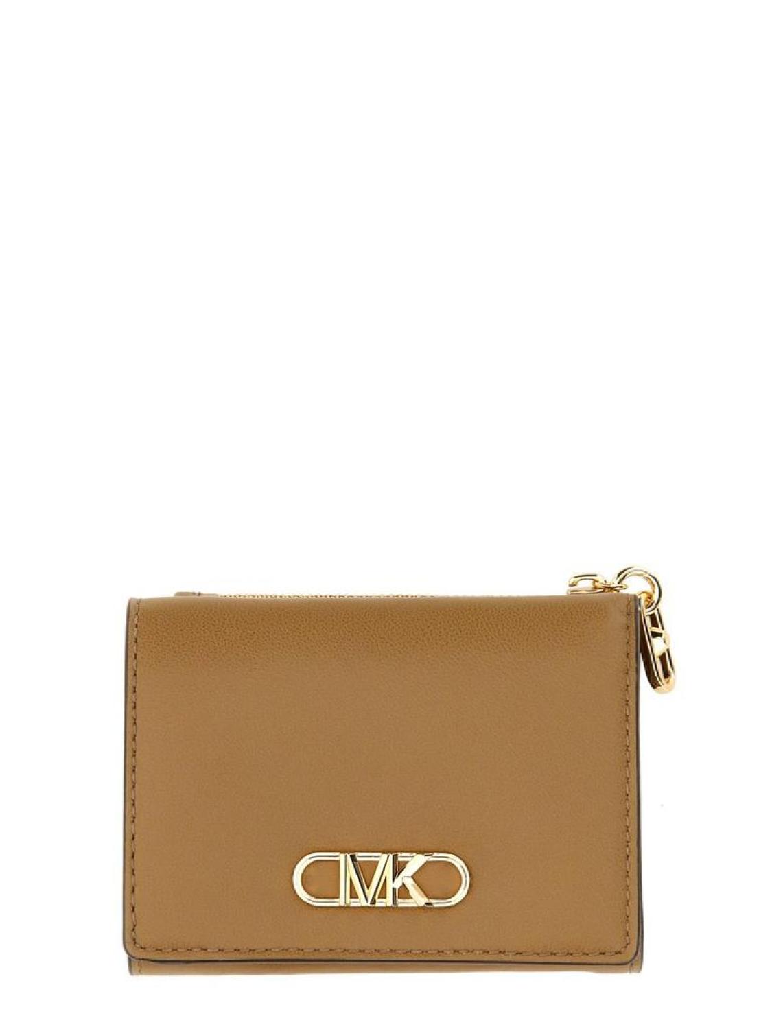 Michael Michael Kors Logo Plaque Trifold Wallet