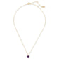 Gold-Tone Birthstone Heart Pendant Necklace, 16" + 3" extender