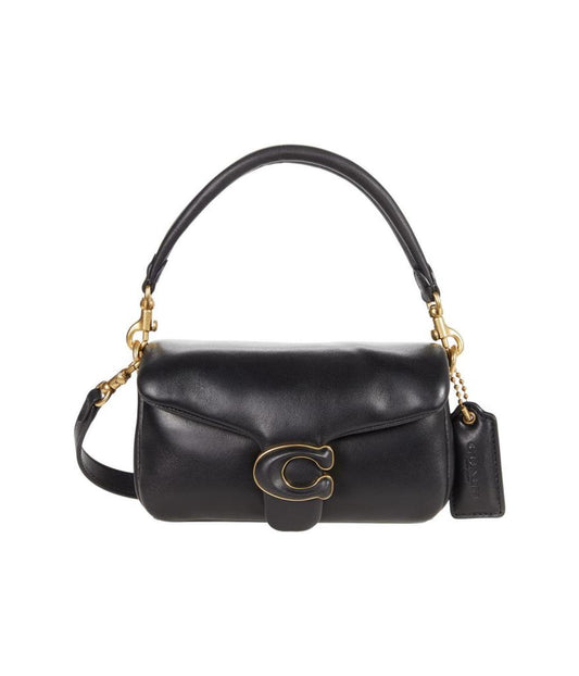 Leather Covered C Closure Pillow Tabby Shoulder Bag 18