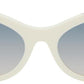 White 'The Icon' Wrapped Sunglasses