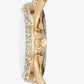 Oversized Camille Pavé Gold-Tone Watch