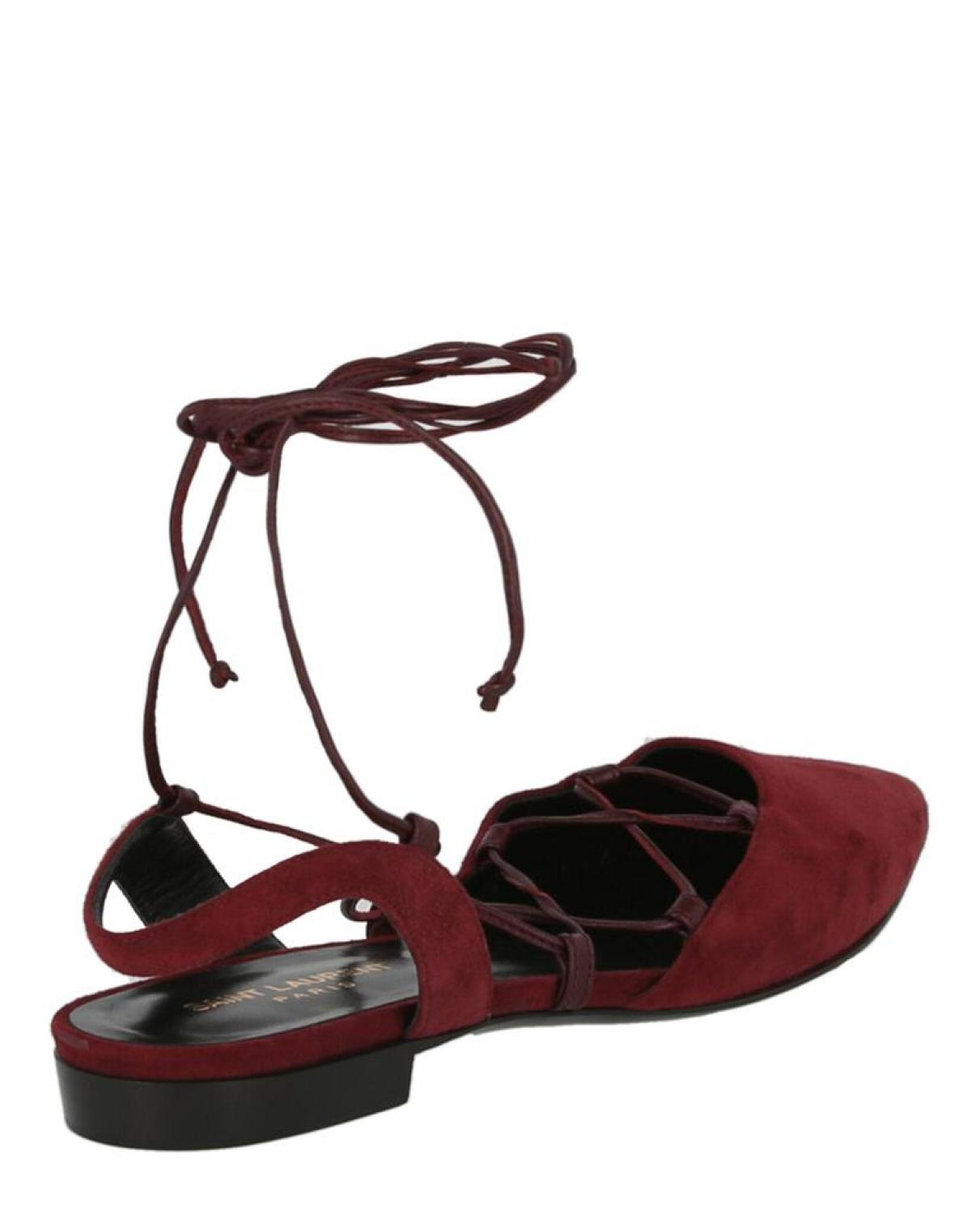 Suede Pointed-Toe Flats