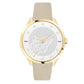 Women's Metropolis Silver Dial Calfskin Leather Watch
