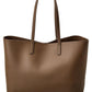 Saint Laurent E/W Leather Shopper Tote