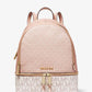 Rhea Medium Color-Block Logo Backpack
