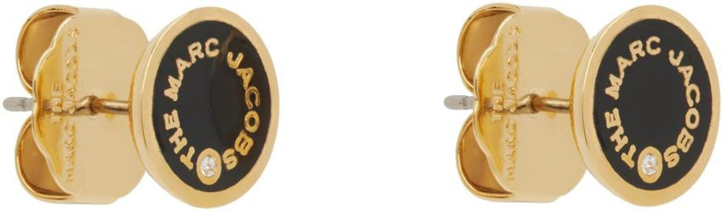 Gold 'The Medallion Studs' Earrings