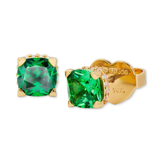 Little Luxuries Pavé & Crystal Square Stud Earrings