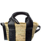 Chloé Sense Small Raffia & Leather Basket Tote
