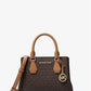 Camille Small Logo and Leather Satchel