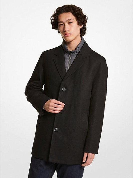 2-in-1 Wool Blend Coat