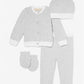 Logo Jacquard Cotton 4-Piece Baby Gift Set