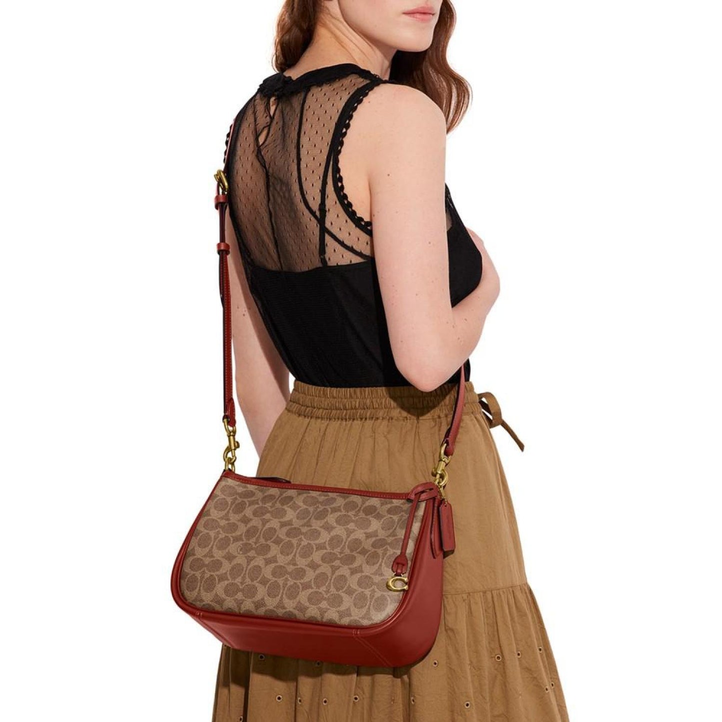 Signature Coated Canvas Convertible Cary Crossbody