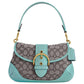 Soho Signature Jacquard Top Handle Shoulder Bag