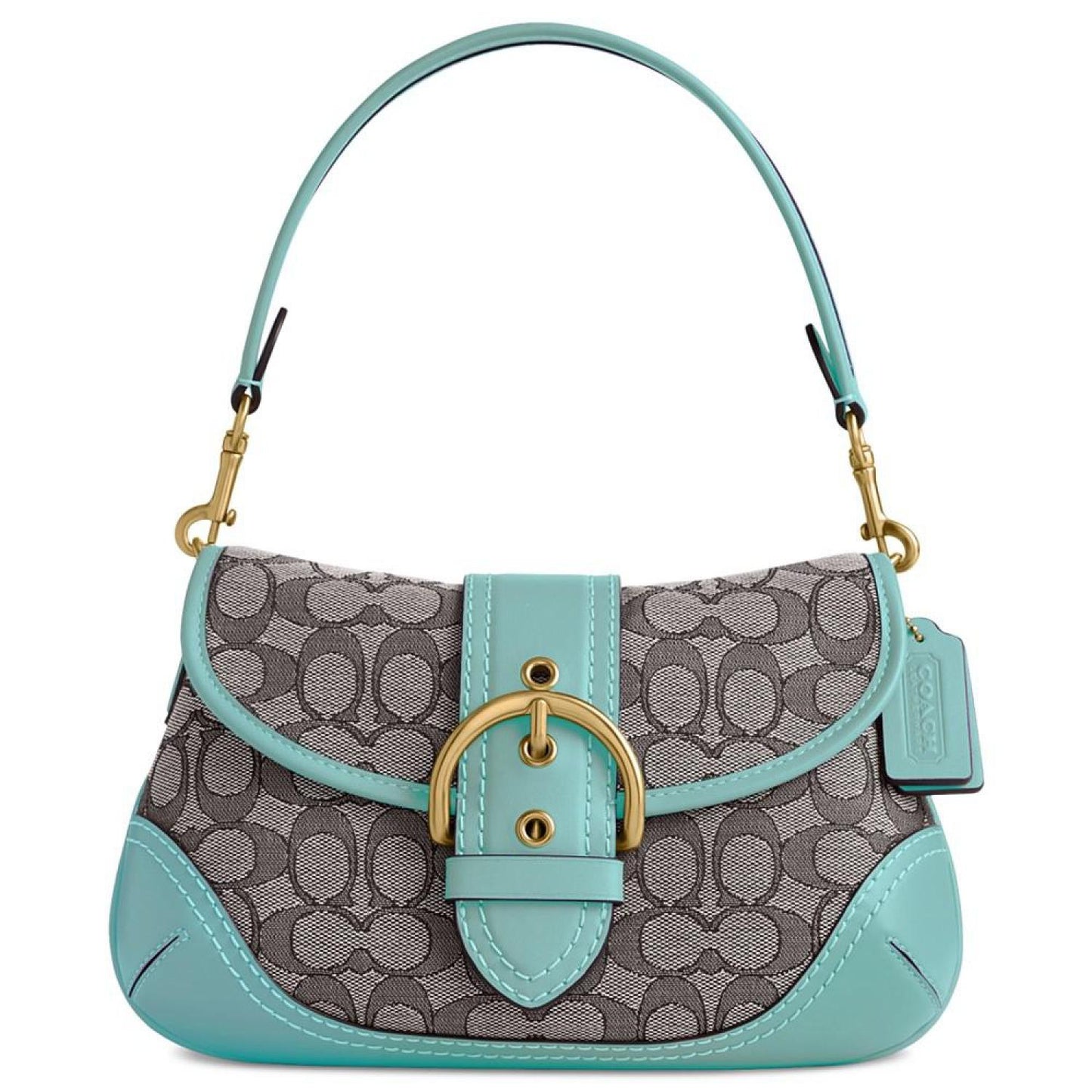 Soho Signature Jacquard Top Handle Shoulder Bag