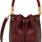 Burgundy 'The Leather Bucket' Bag