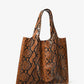Monogramme Python Embossed Leather Tote Bag