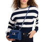 Katy Shiny Textured Leather Top Handle