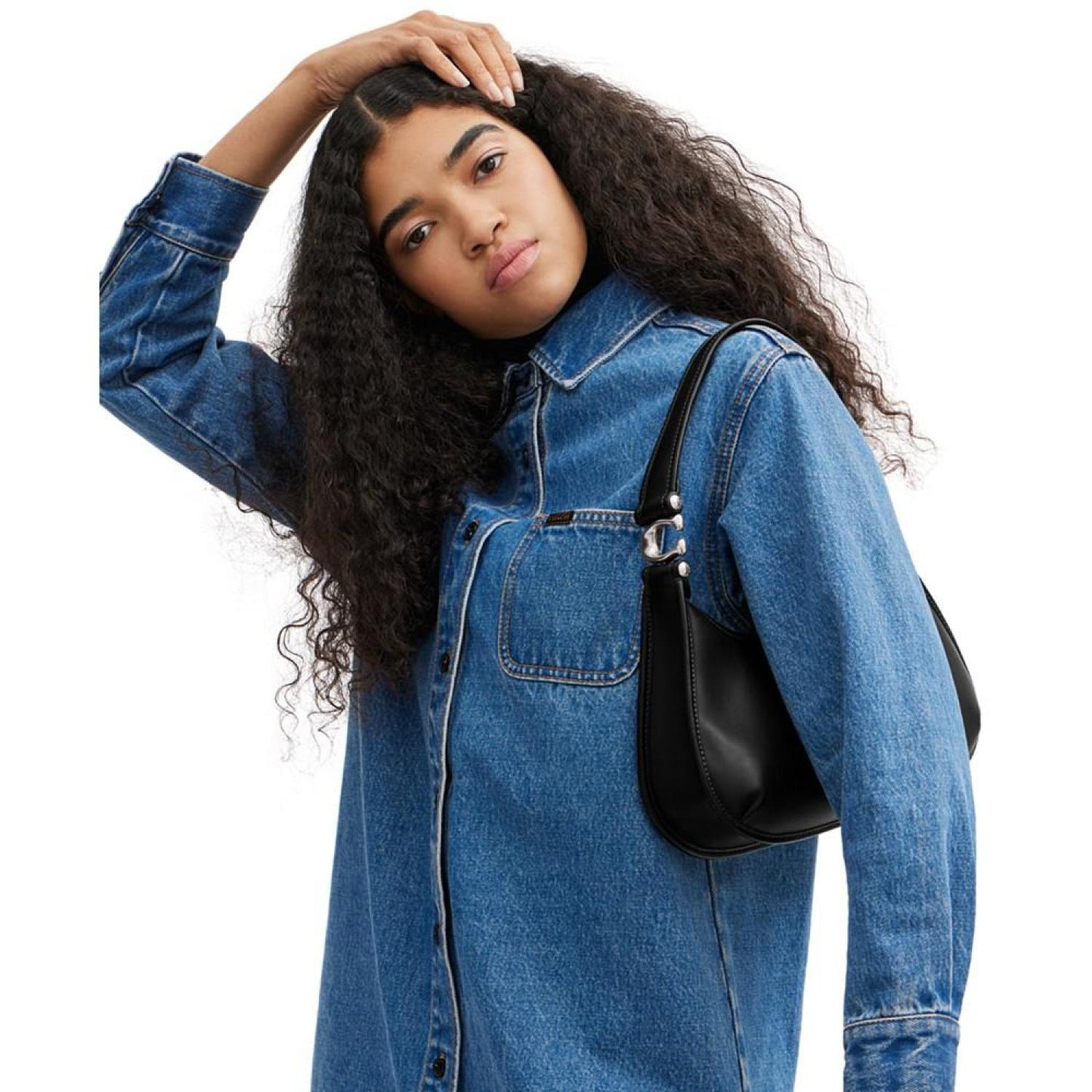 Eve Medium Leather Shoulder Bag