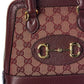 Gucci Horsebit 1955 GG Canvas & Leather Top Handle Shoulder Bag